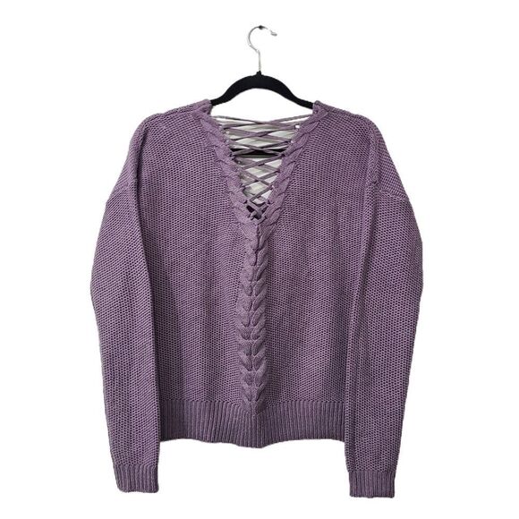 Haute Monde criss cross back‎ sweater Small - Picture 2 of 5